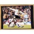 Signed photo of Kleberson the Manchester United footballer.